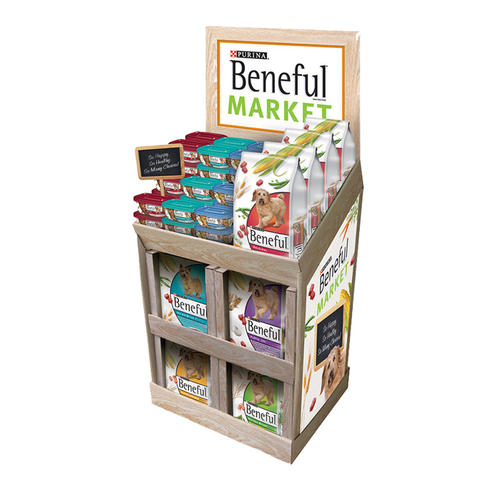 Point of Purchase for Shop Cardboard Pet Food Display Stand