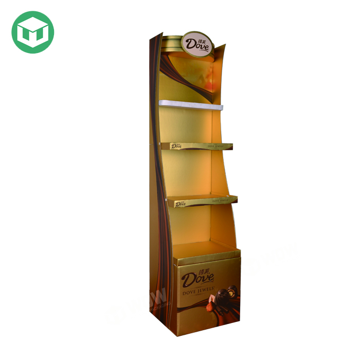 Wholesale Retail Shoes Cardboard Floor Display Show Racks For Shop_Floor Display Stand_Shenzhen WOW Packaging Display Co.,Ltd.