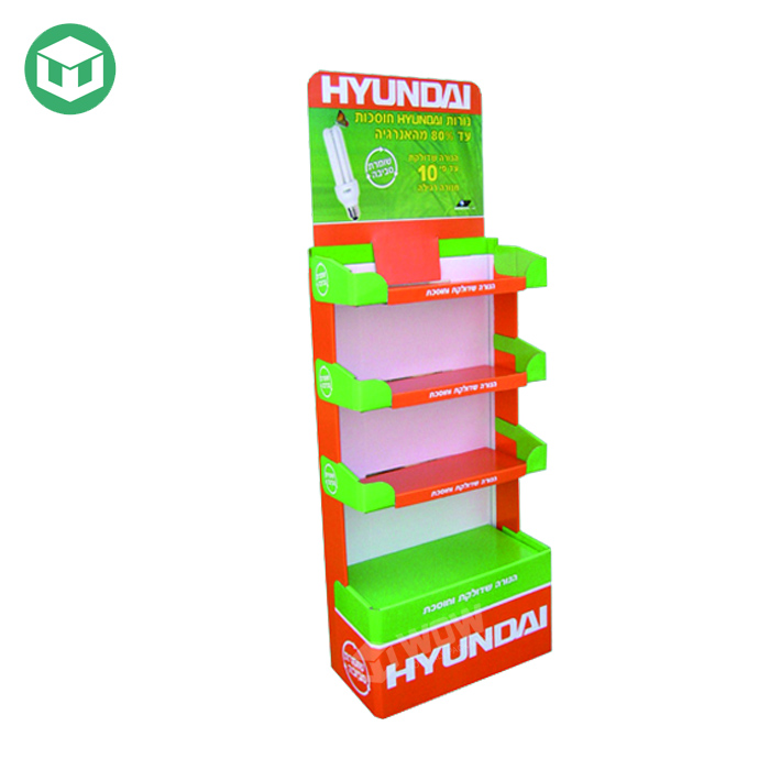 High Quality Paper Display Shelf Lighting Products