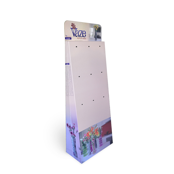 Soluzioni di stand personalizzate per espositori di asciugamani al dettaglio con espositori con ganci in cartone per un merchandising efficace