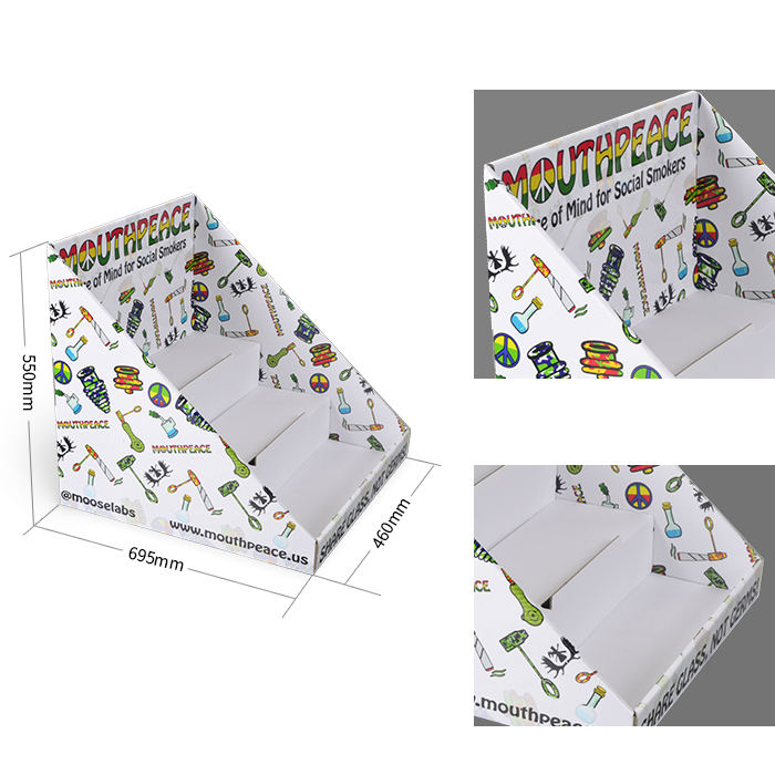 Custom Retail Displays Featuring Cardboard Counter Stands for Effective CBD Product Display