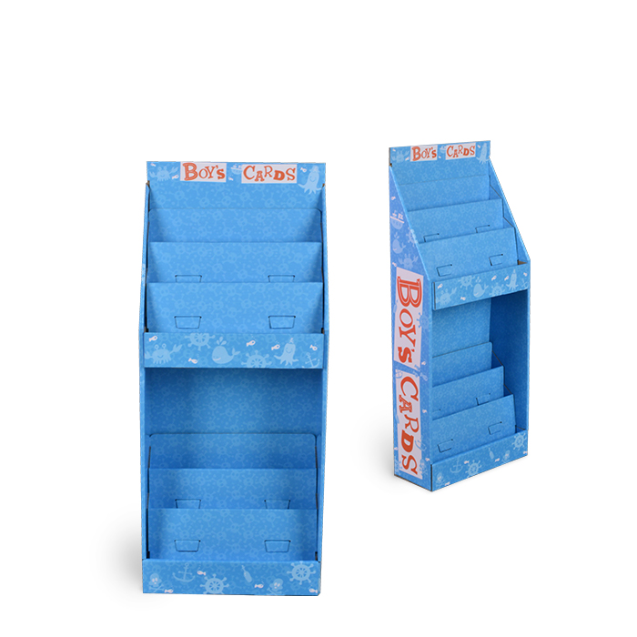 Folding Cardboard Display Stands and Custom Retail Sidekick Displays for Greeting Card Displays for Sale