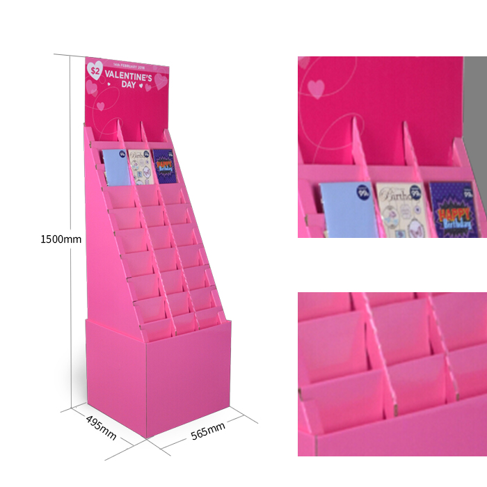 Custom Retail Displays for Cardboard Greeting Cards and Versatile Floor Display Stands to Boost Sales