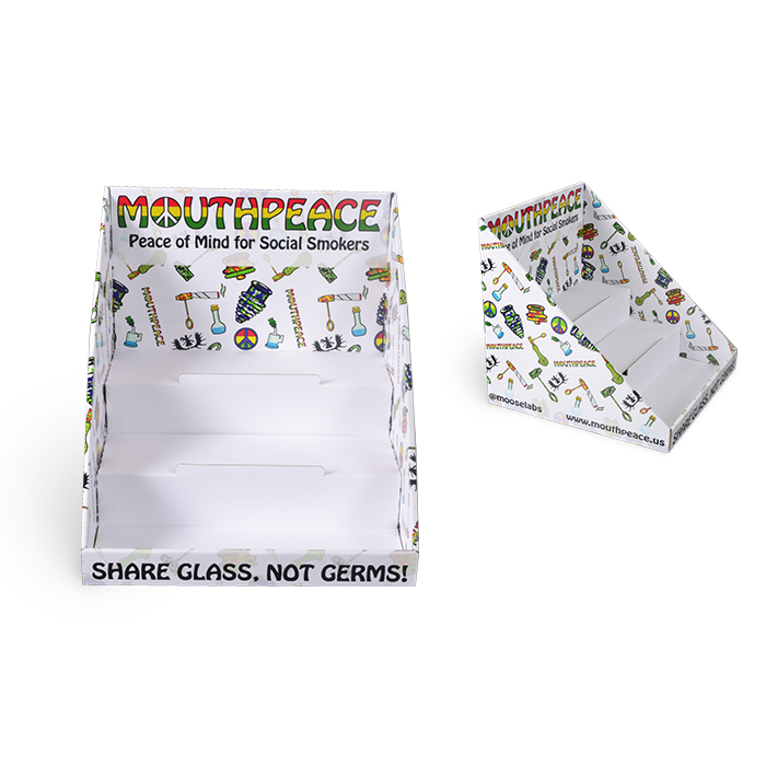 Custom Retail Displays Featuring Cardboard Counter Stands for Effective CBD Product Display
