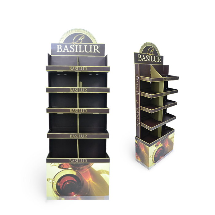 Creative Cardboard Display Racks for Tea Products Pop Stands and Custom Display Solutions for Retail