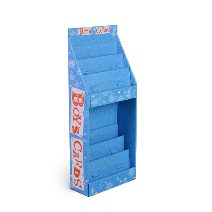 Folding Cardboard Display Stands and Custom Retail Sidekick Displays for Greeting Card Displays for Sale