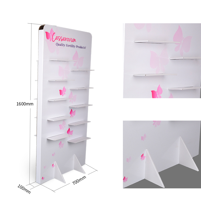 Cardboard Floor Shoe Display Stands and China Display Racks for Effective Retail Presentation