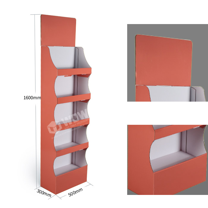 Cardboard FSDU Potato Chip Display Stand for Effective POS Merchandising
