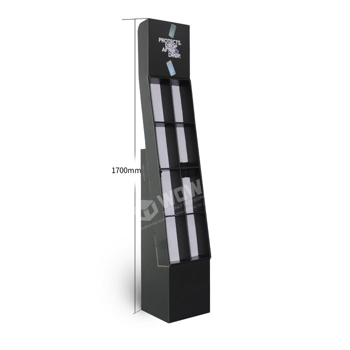 Cardboard Floor Standing Display Units for Phone Case POP Display Stands