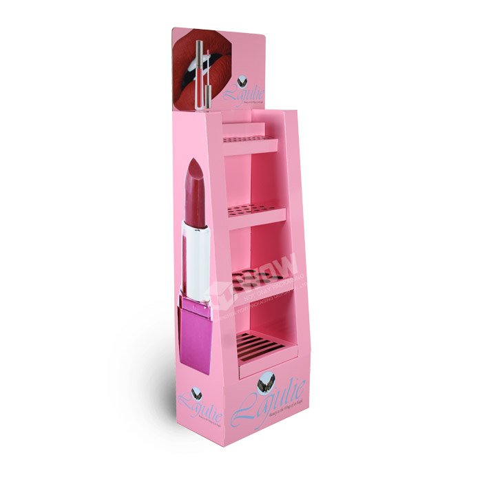 Custom Cardboard Floor Display for Lip Balm