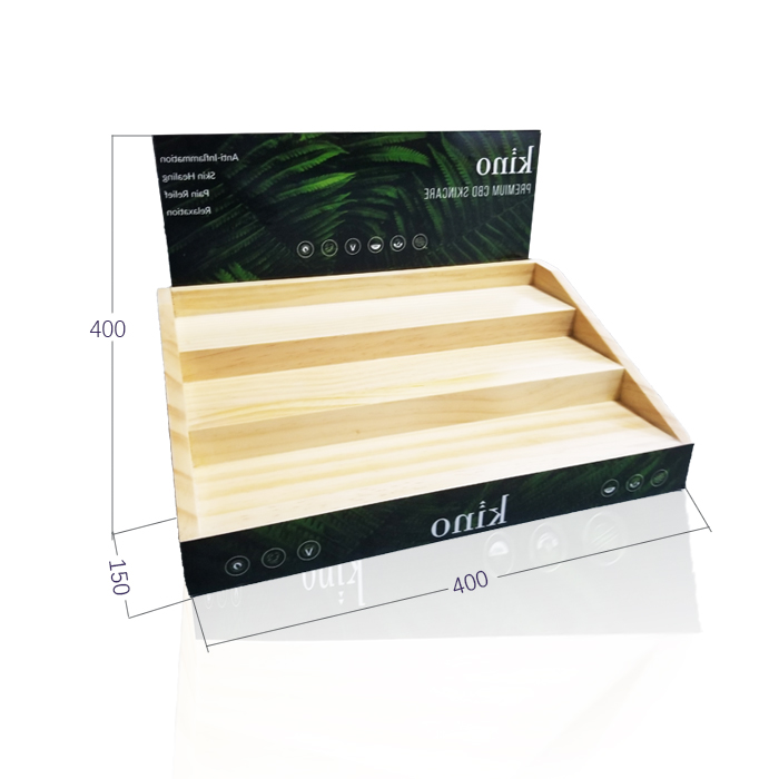 Countertop Wooden Table Display Stand for Perfume Rack