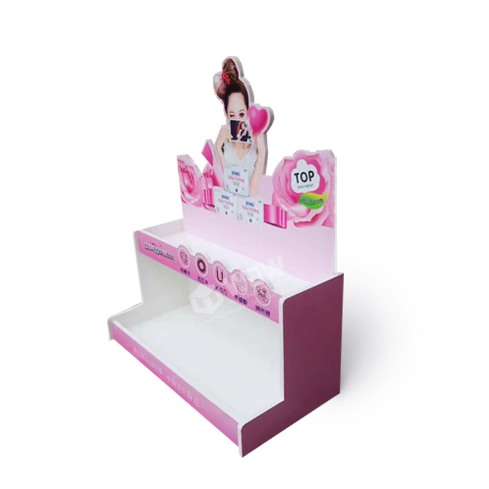Sanitary Display Stand Featuring Countertop Display Rack with 2 Tiers and PVC Display Rack