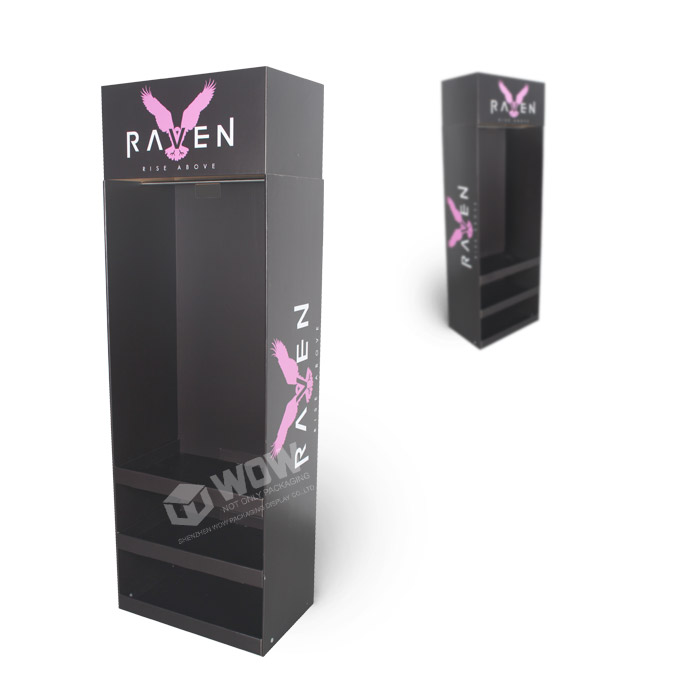 Custom Cardboard Floor Display for Shirt POP Visual Merchandising