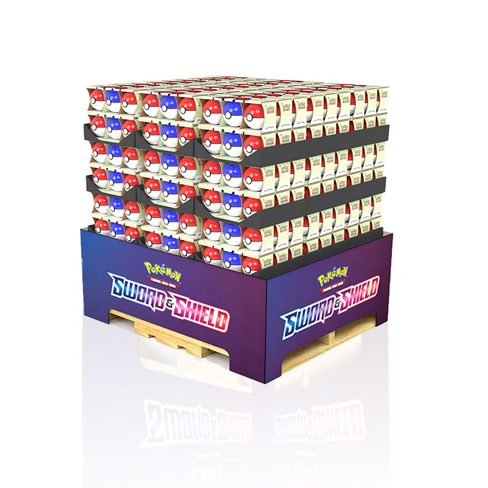 Volleyball Supermarket Product Display with Pallet Store