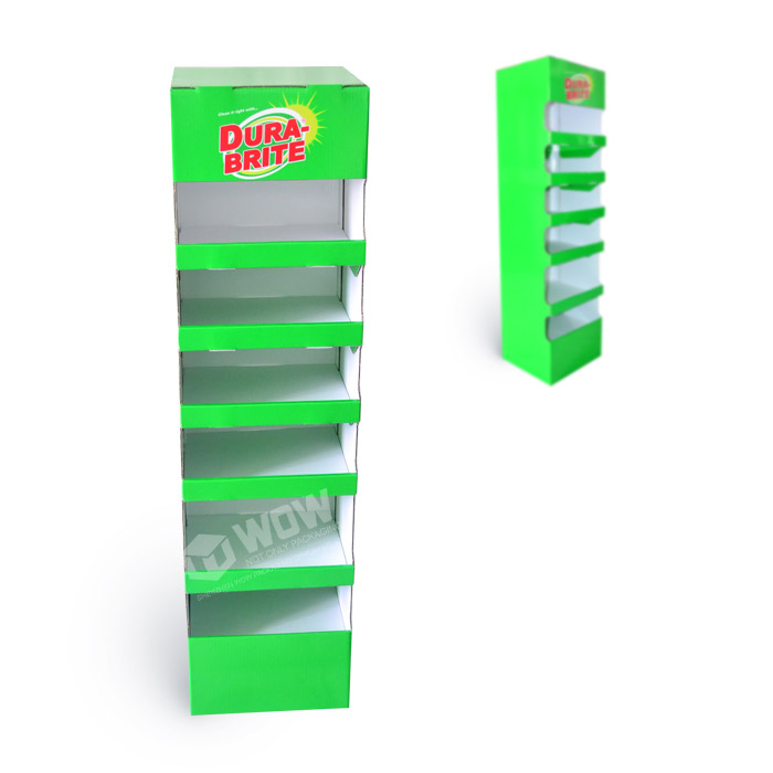 Custom Cardboard Dish Towel Display Rack with FSDU Stands