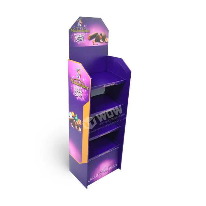 Custom Cardboard Chocolate Bar Display Rack Featuring FSDU Display Units from a Trusted POP Display Supplier
