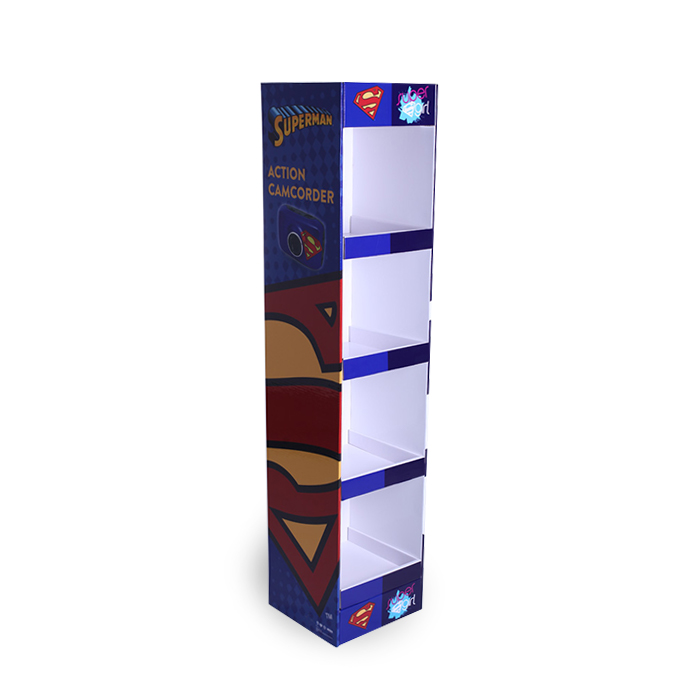 Cardboard Endcap Shirt Display for Point of Purchase