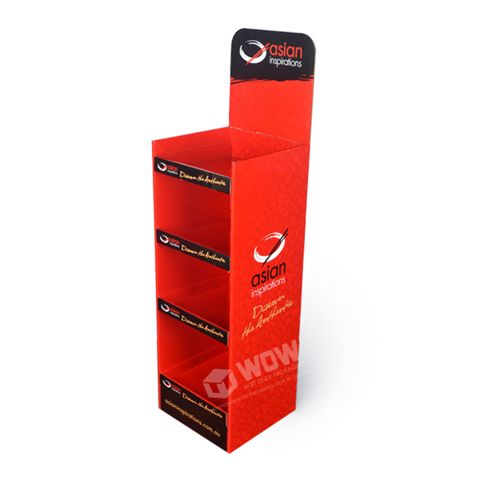 Folding Cardboard Display Stand for Snacks and Quarter Pallet Display at Home Depot