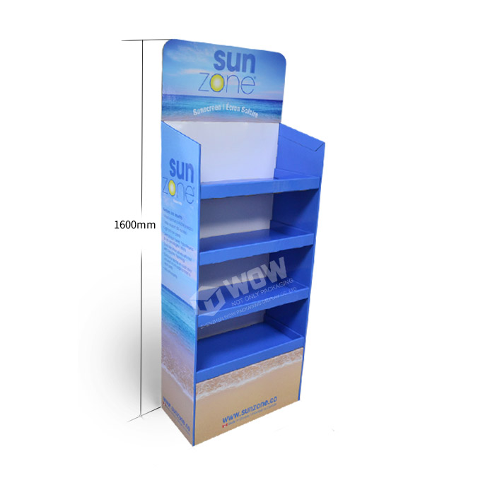 Cardboard Point of Sale Floor Display Stand for Essential Oil Display