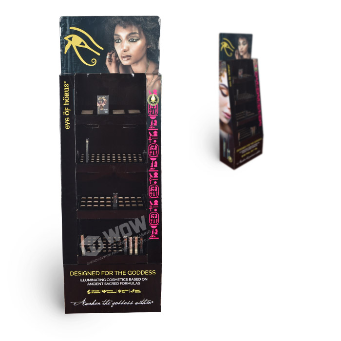Cardboard Floor Display Stands for Retail Lip Balm POP Display