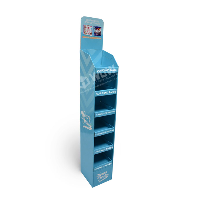 Cardboard Chocolate Display Rack with End Cap Point of Sale Stands