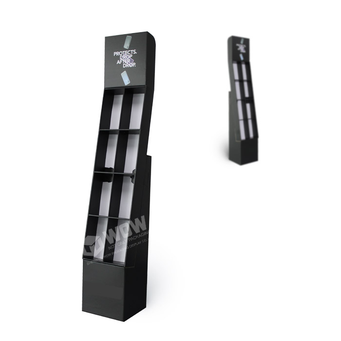Cardboard Floor Standing Display Units for Phone Case POP Display Stands