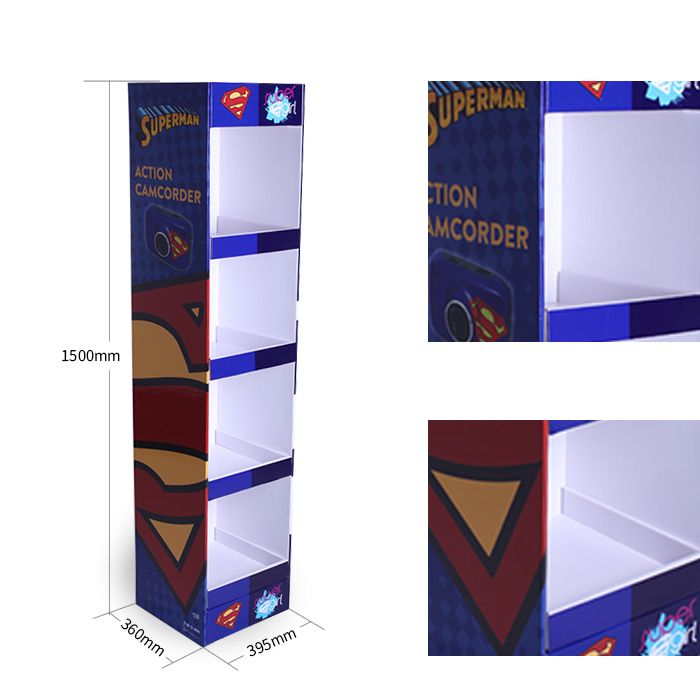Cardboard Endcap Shirt Display for Point of Purchase