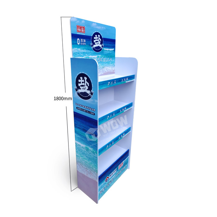 Retail Floor PVC Display Stand for Salt and Pepper