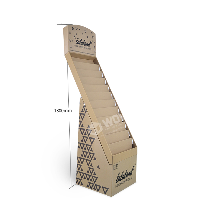 12-Tier Custom Cardboard Greeting Card Floor Display Stand