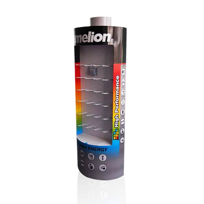 Metal Retail Hanging Display Racks for Batteries