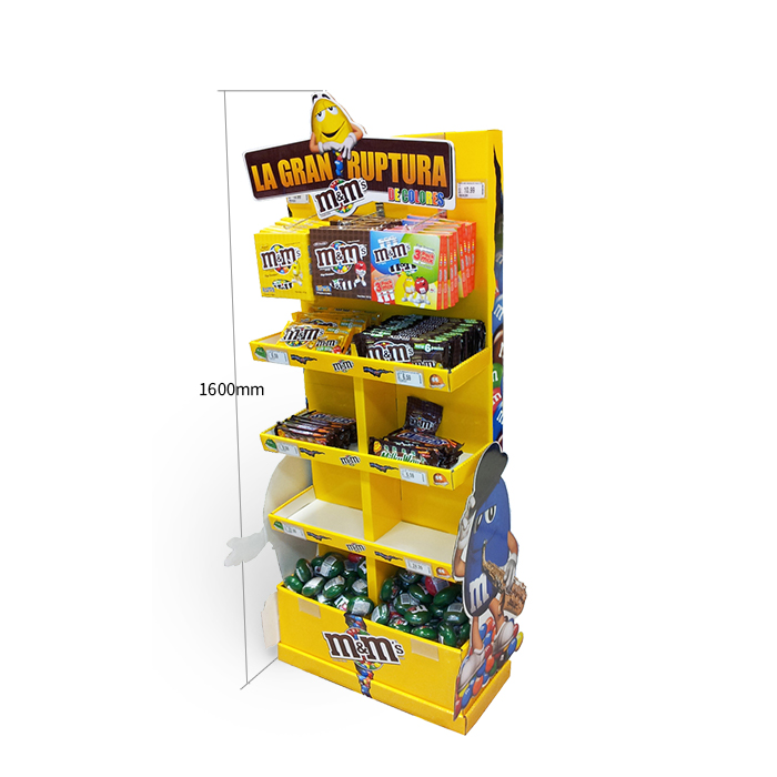 Custom Made Stands for Candy Display Racks Featuring Retail Floor Displays and Custom Cardboard Displays