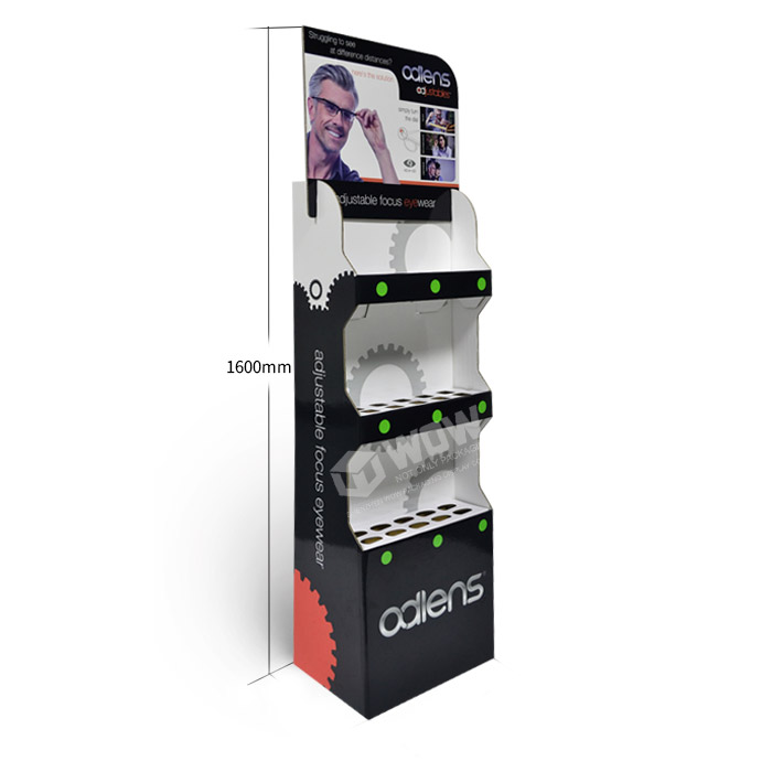 Innovative Eyewear Display Stand with Cardboard Floor Stands