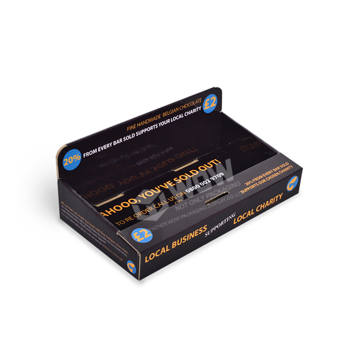 POS Branding Corrugated Chocolate Lollipop Display Boxes