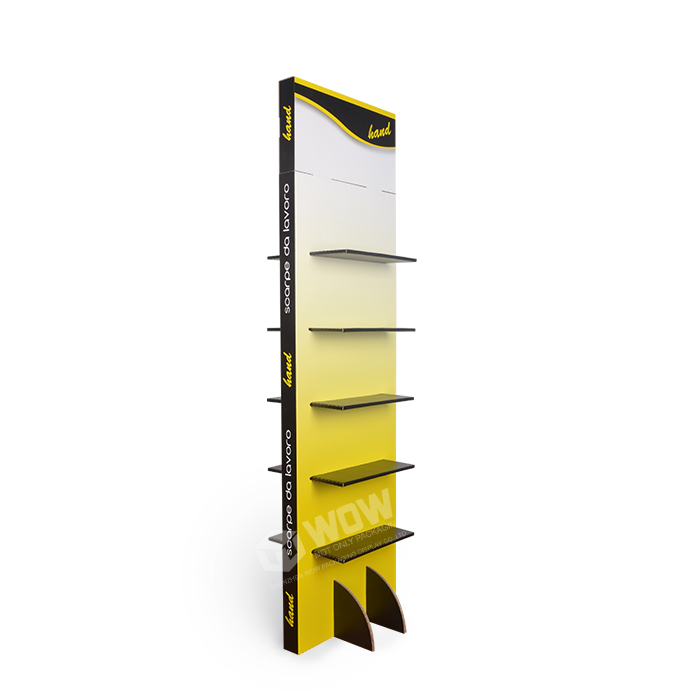 Double-Sided Shoes Display Stand for Shop Featuring Floor Stand and Carton Display Stands