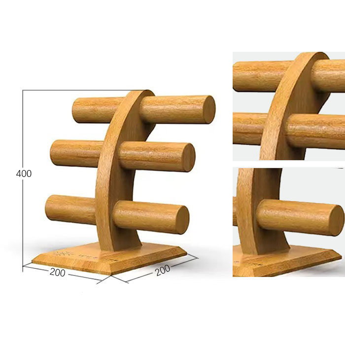 Necklace Display with POS Display Counter and Wood Racks