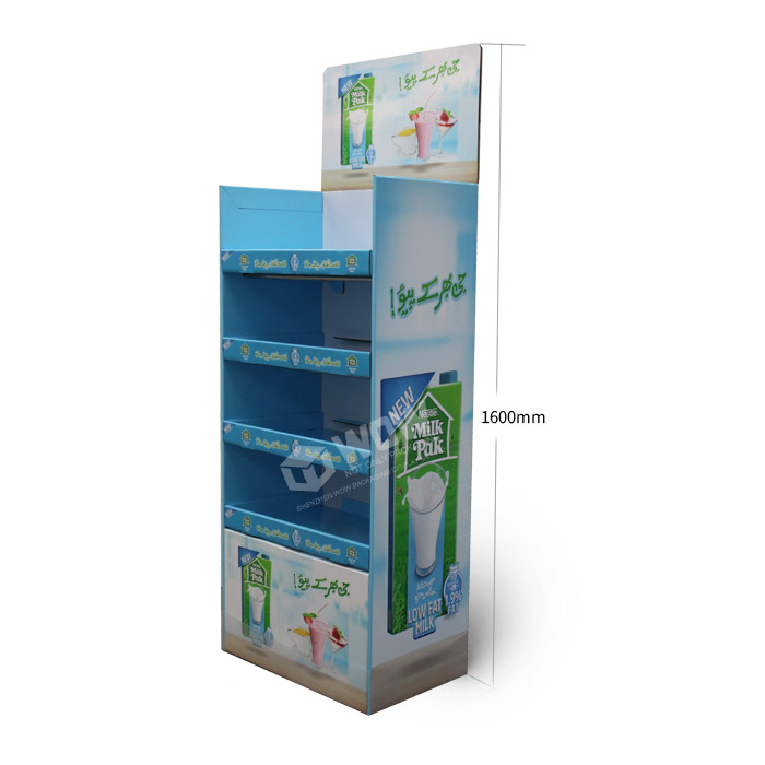 Freestanding Metal Store POP Floor Stand Display Rack for Soda
