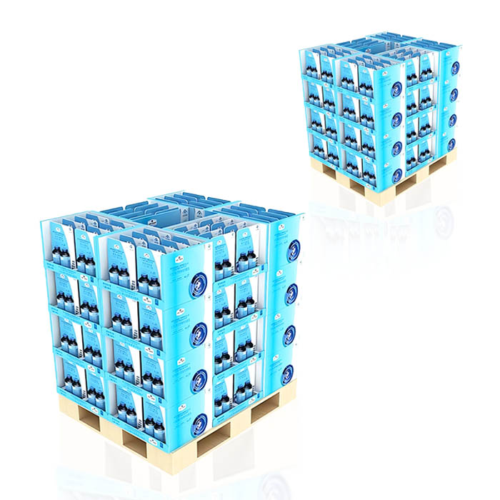 Corrugated Pallet Nutritional Supplements Shipper Display for Walmart Supermarket