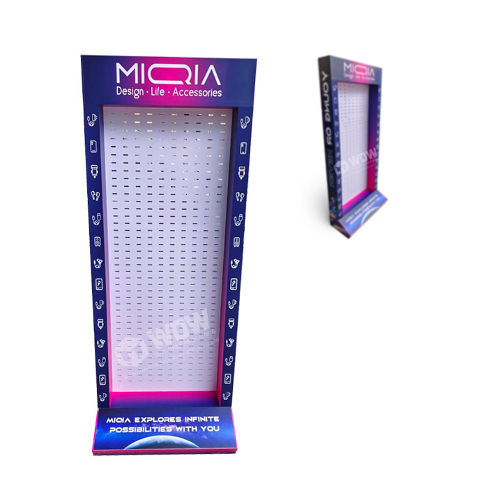 Custom Store Displays for Phone Accessories Featuring Point of Sale Hanging Displays and Custom Foam Board Displays