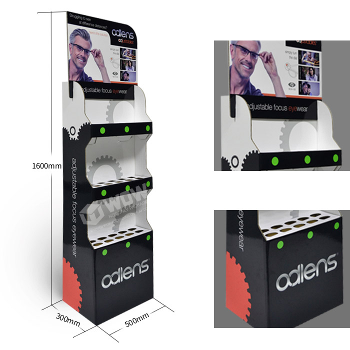 Innovative Eyewear Display Stand with Cardboard Floor Stands