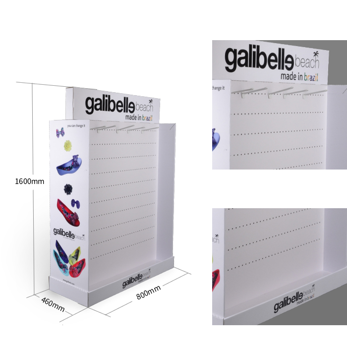 Corrugated Display Stands for Retail Hanging Shoe Displays