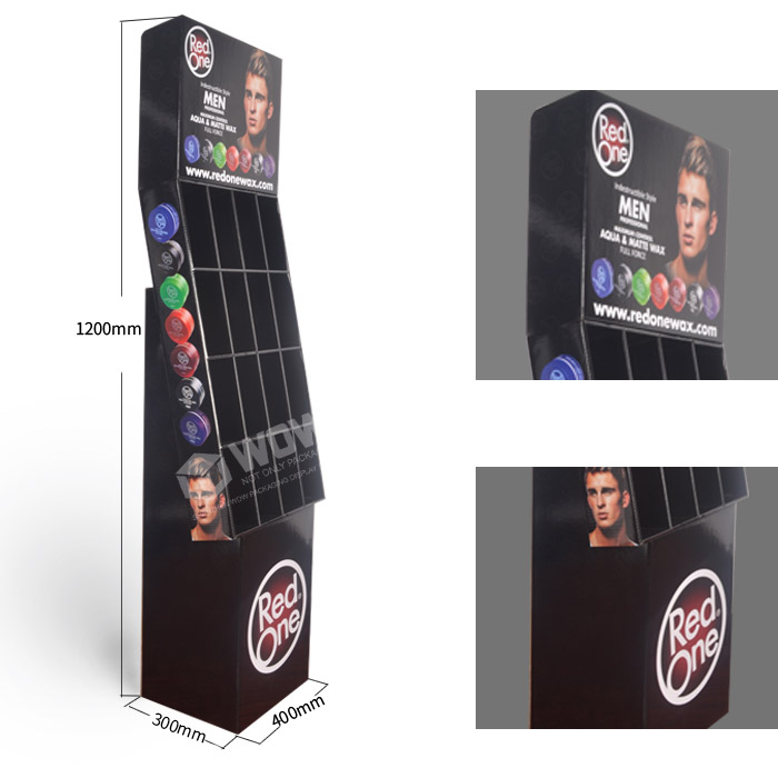 POP Display Product for Cardboard Tiered Hair Product Display Stands