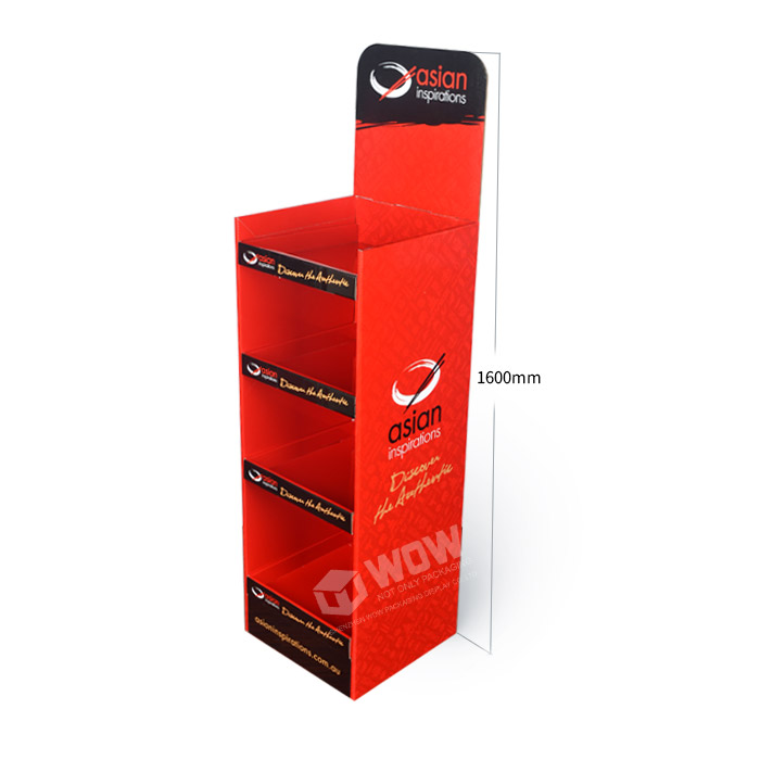 Folding Cardboard Display Stand for Snacks and Quarter Pallet Display at Home Depot