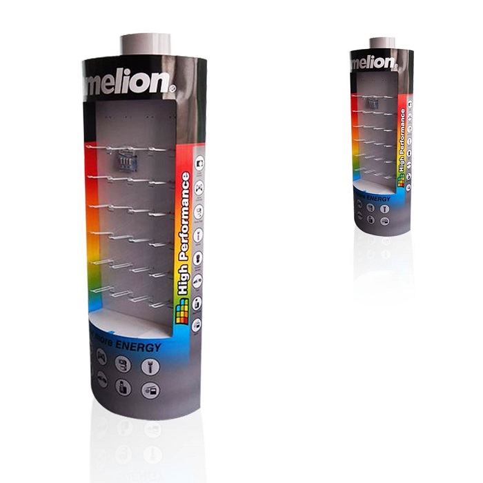Metal Retail Hanging Display Racks for Batteries