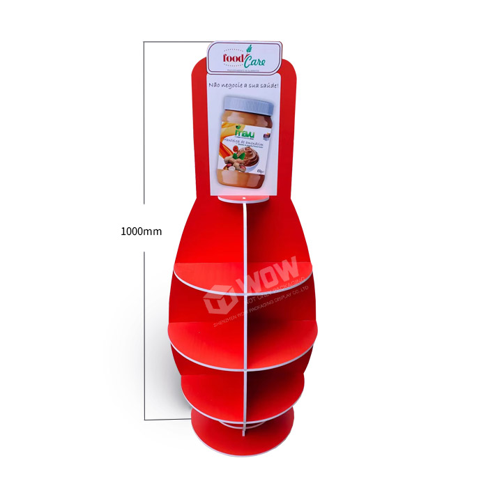 Honey Display Stand Featuring Free Standing Design and Round Shape with Forex PVC Display