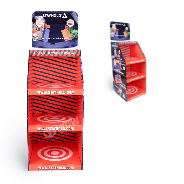 Creative Car Accessories Display Rack with FSDU Retail and PLV Carton Solutions