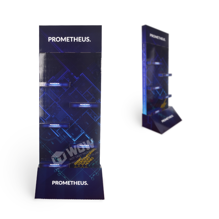 Standing Cardboard Wine Bottle Display for POP Product Promotion
