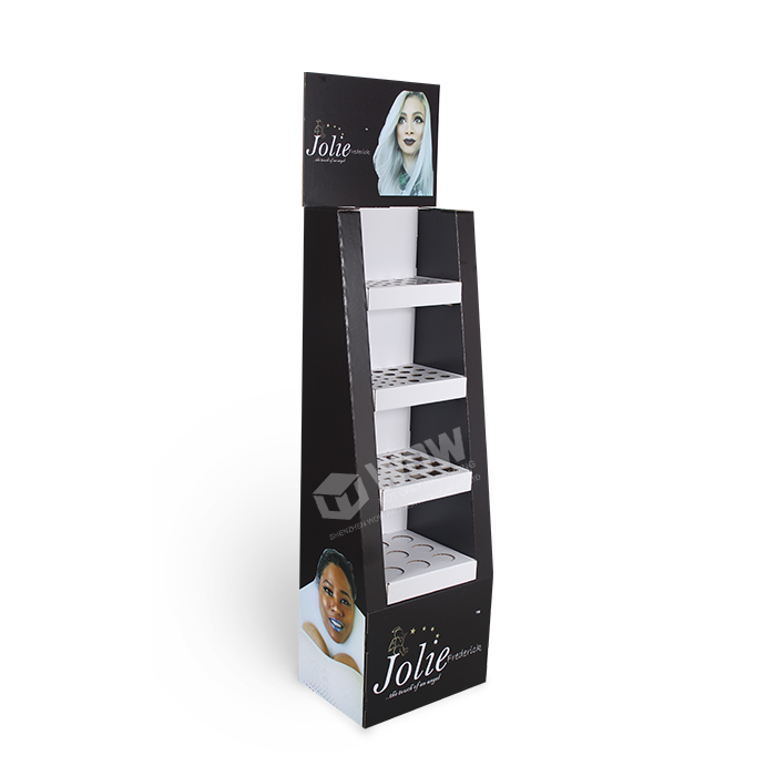 POP Cardboard Floor Stand Perfume Display Rack