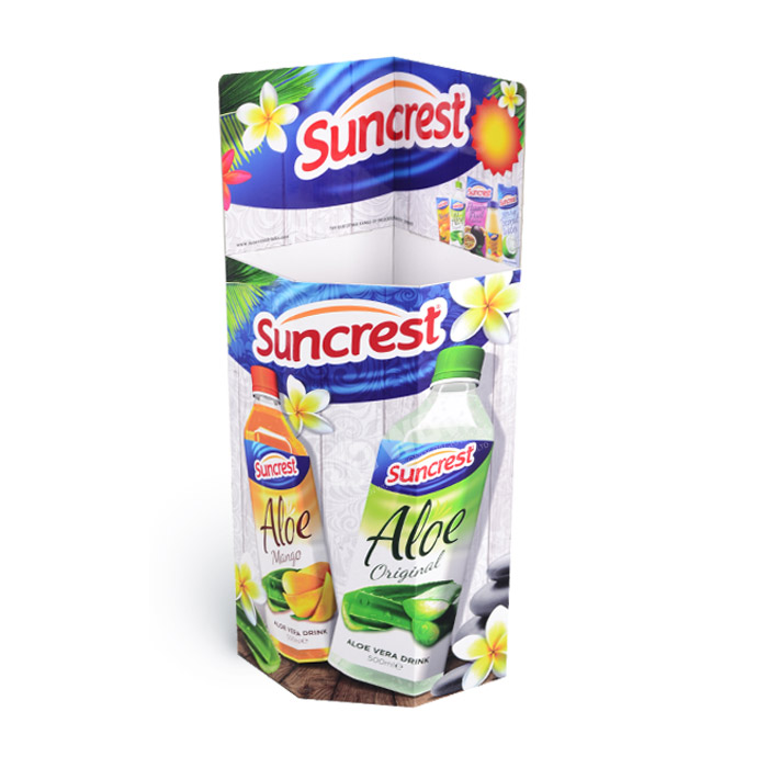 Branded Dump Bins for Cardboard Bottle Display and Point of Purchase Sale