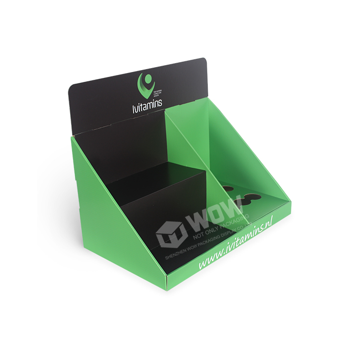 Custom Store Displays for Vitamins Featuring Cardboard Countertop Displays for Effective Merchandising