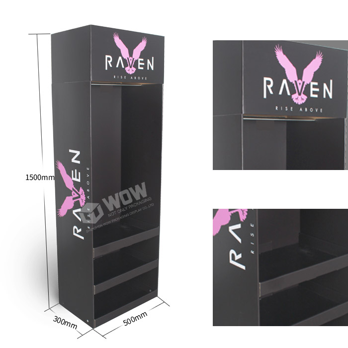 Custom Cardboard Floor Display for Shirt POP Visual Merchandising